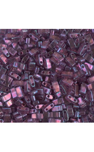 Miyuki half tila 5x2.4mm beads - Light amethyst gold luster HTL-316